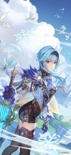 天气冷了也不要忘记在提瓦特相遇哦#原神##游戏##插画#