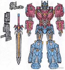 变形金刚人物造型设定欣赏：别样风格插图样式的汽车人和霸天虎