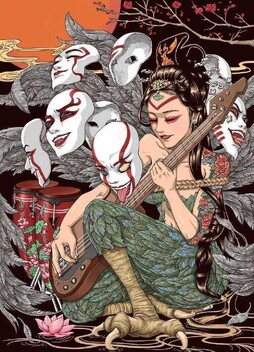 摇滚山海经系列插画