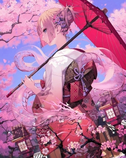 桜の木の下で      ೭੧(❛▿❛✿)੭೨   twi:rafikix2 ​​​