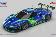 蓝色296 GT3  Cetilar Racing公布2023#戴通纳24小时耐力赛# 法拉利赛车涂装，意大利车队由AF Corse运营 ​​​