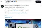 【#微软游戏CEO点赞Xbox推出掌机的建议#】2 月 6 日消息，外媒 Windows Central 编辑 Jez Corden 近日发文，认为第一方 Xbox 掌机不仅现实，对于 Xbox 业务整体...