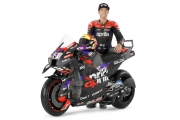 Aprilia 2024 MotoGP赛车亮相!|||Aprilia以崭新的MotoGP涂装登场，Aleix Espargaro和Maverick Vinales联袂驾驭，演绎速度与风采的完美交融。
