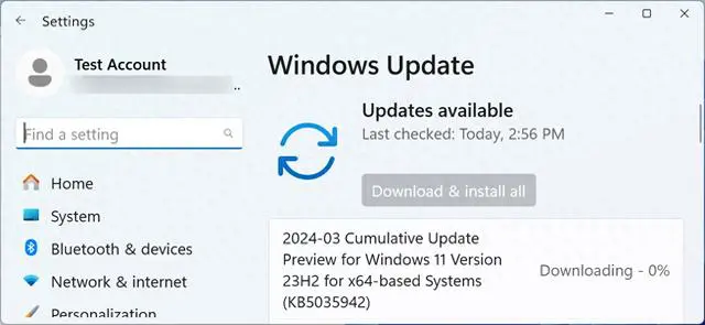 Windows 11 KB5035942 可选累积更新修复了此前更新带来的性能问题